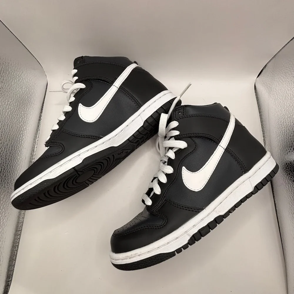 Nike Dunk High GS Black White Panda Sneakers DB2179-103 Kids Size 4.5Y